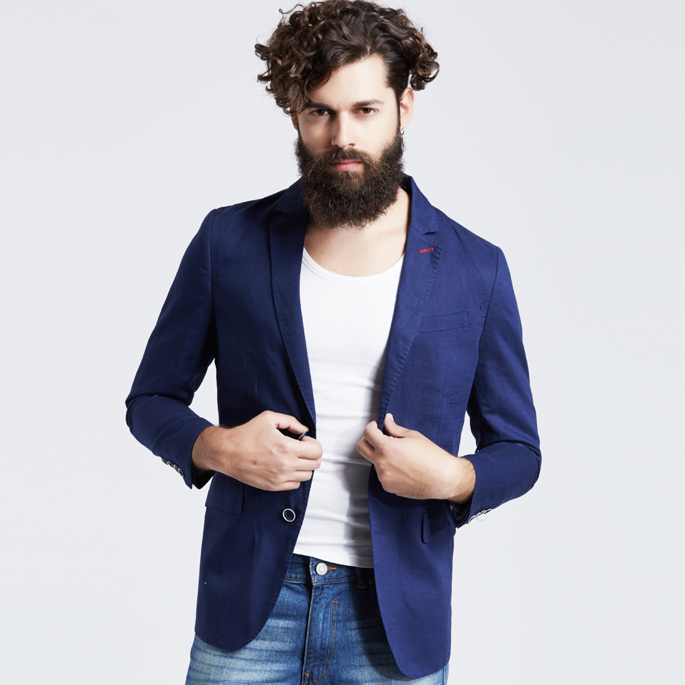  &  м  ư     ָ  Masculino  ĳ־ Ʈ  Ʈ/Men&s Fashion Leisure Cotton Linen Blazer Autumn Male Solid Jacket Masculino Mo